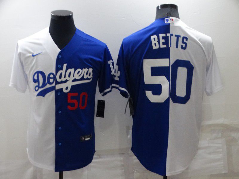 Men Los Angeles Dodgers #50 Betts white blue Game Nike 2022 MLB Jersey->los angeles dodgers->MLB Jersey